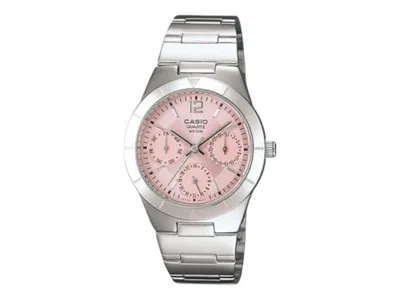 Pre-owned Casio Women's  Standard Ltp2069d4a Watch In Stainless Steel In Silver