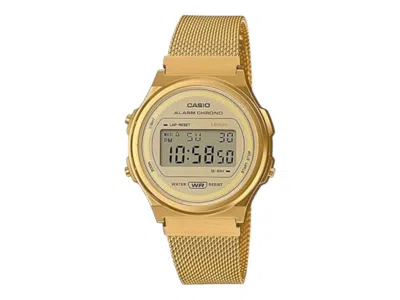 Pre-owned Casio Women's  Vintage A171wemg9 Watch In Stainless Steel In Silver