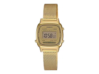 Pre-owned Casio Women's  Vintage La670wemy9 Watch In Stainless Steel In Silver