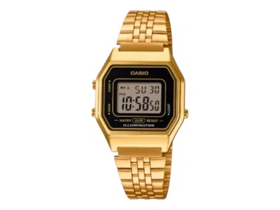 Pre-owned Casio Women's  Vintage La680wega1 Watch In Stainless Steel In Silver