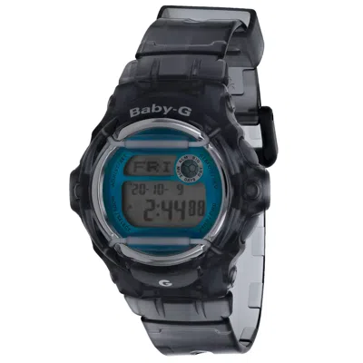 Casio Women's Cyan Dial Watch In Black