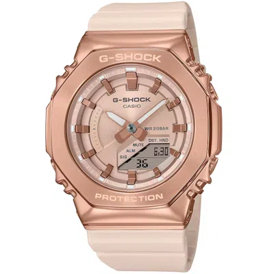 Casio Women's G-shock 2100 Series Rose Gold Dial Watch In Multi