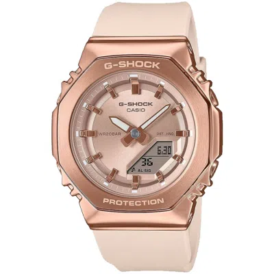 Casio Women's G-shock Gms2110 Series Rose Gold Dial Watch