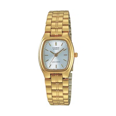 Casio Women's Gold Analog Watch Silver Dial Steel Bracelet - Ltp-1169n-7a