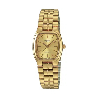 Casio Women's Gold-tone Stainless Steel Watch With Gold Dial - Ltp-1169n-9a In Multi