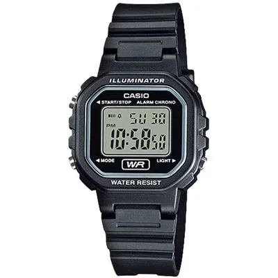 Casio Women's Illuminator Digital Watch With Black Resin Band - La-20wh-1a In Multi
