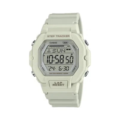 Casio Women's Multi-function Beige Digital Sport Watch With Gray Dial - Lws-2200h-8avcf