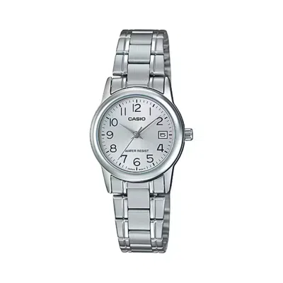 Casio Women's Silver Date Watch - Ltp-v002d-7budf