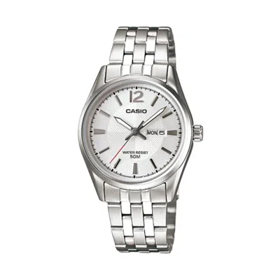 Casio Women's Silver Dial Stainless Steel Bracelet Watch - Ltp-1335d-7avdf