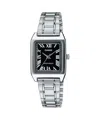 Casio Women's Silver Watch With Black Roman Dial - Ltp-v007d-1budf In Blue