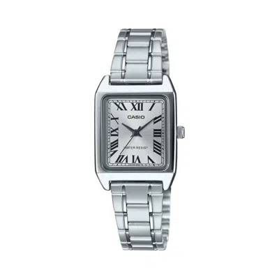 Casio Women's Stainless Steel Watch With Silver Roman Dial - Ltp-v007d-7budf In Multi