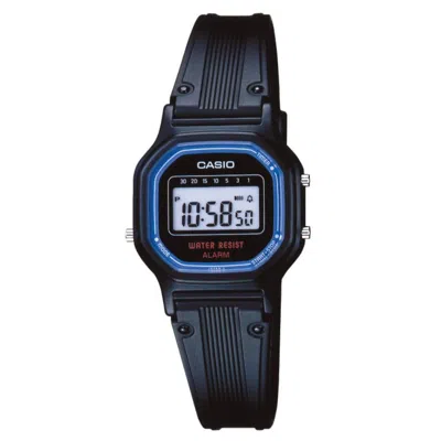 Casio Women's Vintage Classic Digital Watch With Black Case - La-11wb-1z In Blue