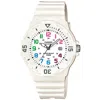 Casio Women's White Resin Strap Watch 34mm In White