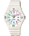 Casio Women's White Resin Strap Watch 34mm In White