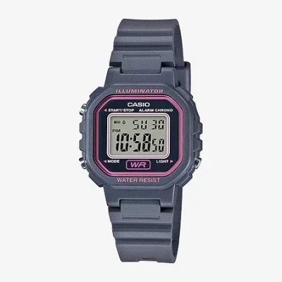 Casio Womens Black Strap Watch La20wh-8a In Blue