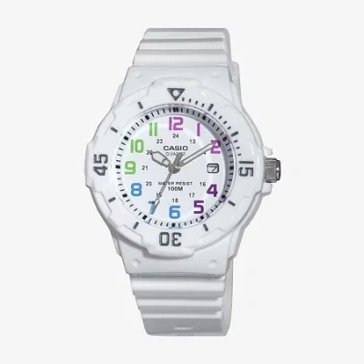 Casio Womens White Resin Strap Diver Sport Watch Lrw200h-7bv