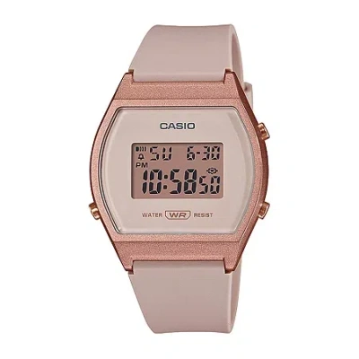 Casio Womens White Strap Watch Lw204-4a In Pink