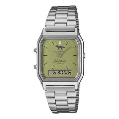 Casio X Café Kitsuné 'green' In Metallic