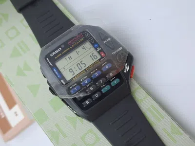 Pre-owned Casio Xrare  1174 Cmd-40-1uzt Vtg Watch Remote Tv Alarm Controller Chrono
