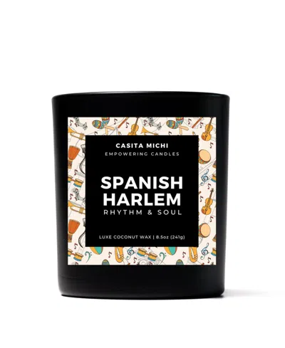Casita Michi Spanish Harlem, Latinx Candle 8.5 oz In Black Matte Vessel