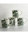 CASKATA ARBOR GREEN MUGS, SET OF 4