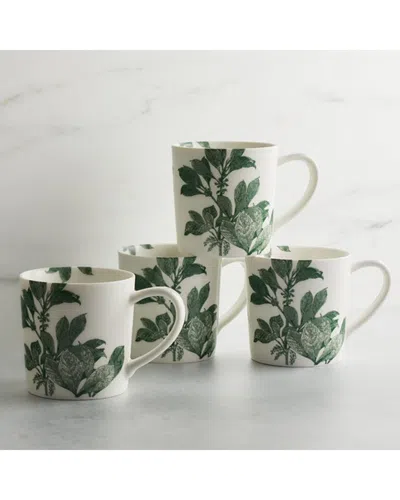 Caskata Arbor Green Mugs, Set Of 4