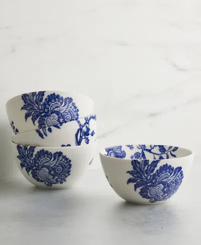 Caskata Arcadia Tall Cereal Bowl, Set Of 4 In Blue On White