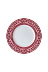 Caskata Casablanca Crimson Rimmed Dinner Plate In Red