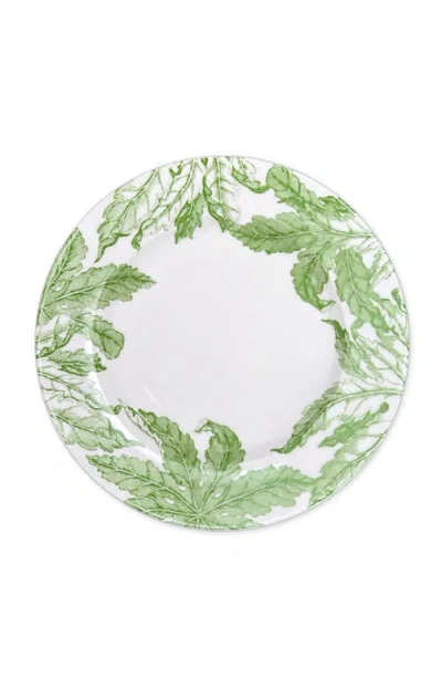 Caskata Freya Rimmed Dinner Plate In Green