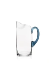 Caskata Les Nuages Blue Handled Pitcher In Blue