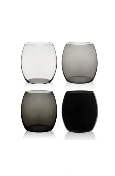 CASKATA CASKATA LES NUAGES GRAY TUMBLERS SET OF 4