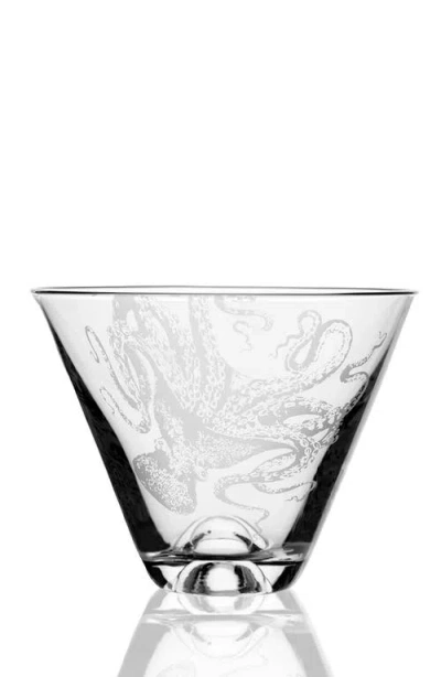 Caskata Lucy Stemless Martini Glasses, Set Of 2 In Transparent