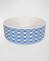 Caskata Newport Garden Gate Large Pet Bowl In Blue