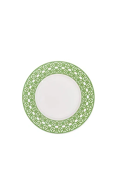 Caskata Newport Verde Garden Gate Salad Plate In Green