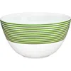 Caskata Newport Verde Stripe Cereal Bowl In Green