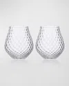 Caskata Phoebe Stemless Wine Glasses, Set Of 2 In Transparent