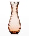 Caskata Quinn Optic Clear Carafe In Brown