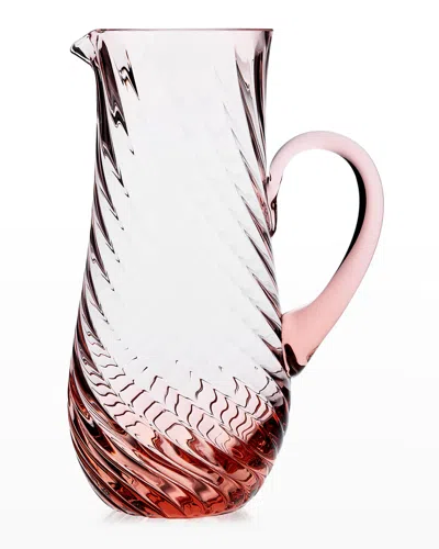 Caskata Quinn Optic Pitcher In Rose