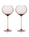 Caskata Quinn Red Wine Glasses, Set Of 2 In Amber