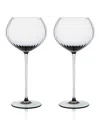 Caskata Quinn Red Wine Glasses, Set Of 2 In Transparent