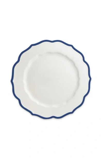 Caskata Stella Blue Scalloped Dinner Plate