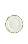 Caskata Stella Verde Scalloped Salad Plate In Green
