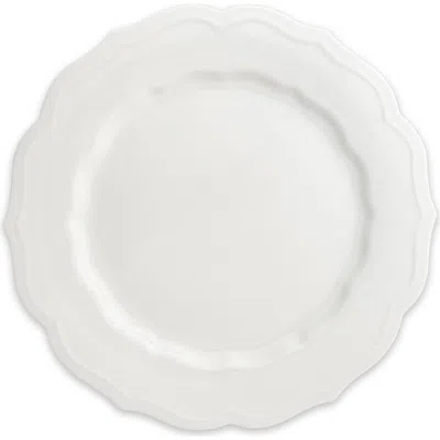 Caskata Stella White Scalloped Dinner Plate