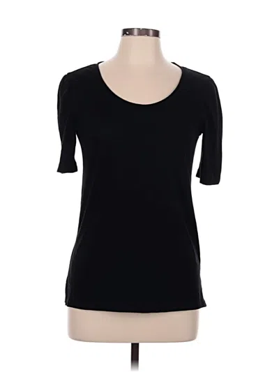 Pre-owned Caslon 3/4 Sleeve T-shirt In Black