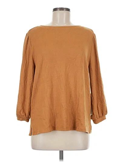Caslon 3/4 Sleeve T-shirt In Brown