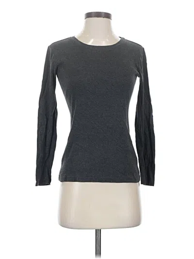 Pre-owned Caslon 3/4 Sleeve T-shirt In Gray