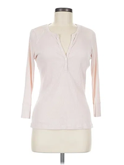 Pre-owned Caslon 3/4 Sleeve T-shirt In Pink