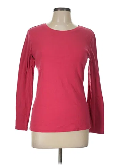 Pre-owned Caslon 3/4 Sleeve T-shirt In Red