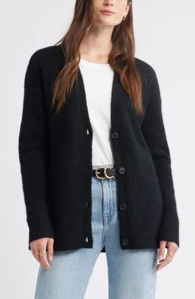 Caslon ® Alpaca Blend Cardigan In Black