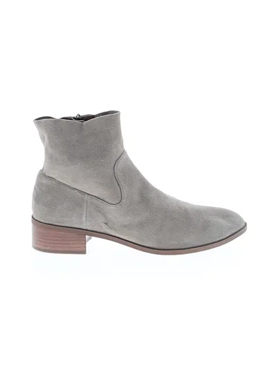 Pre-owned Caslon Ankle Boots In Gray